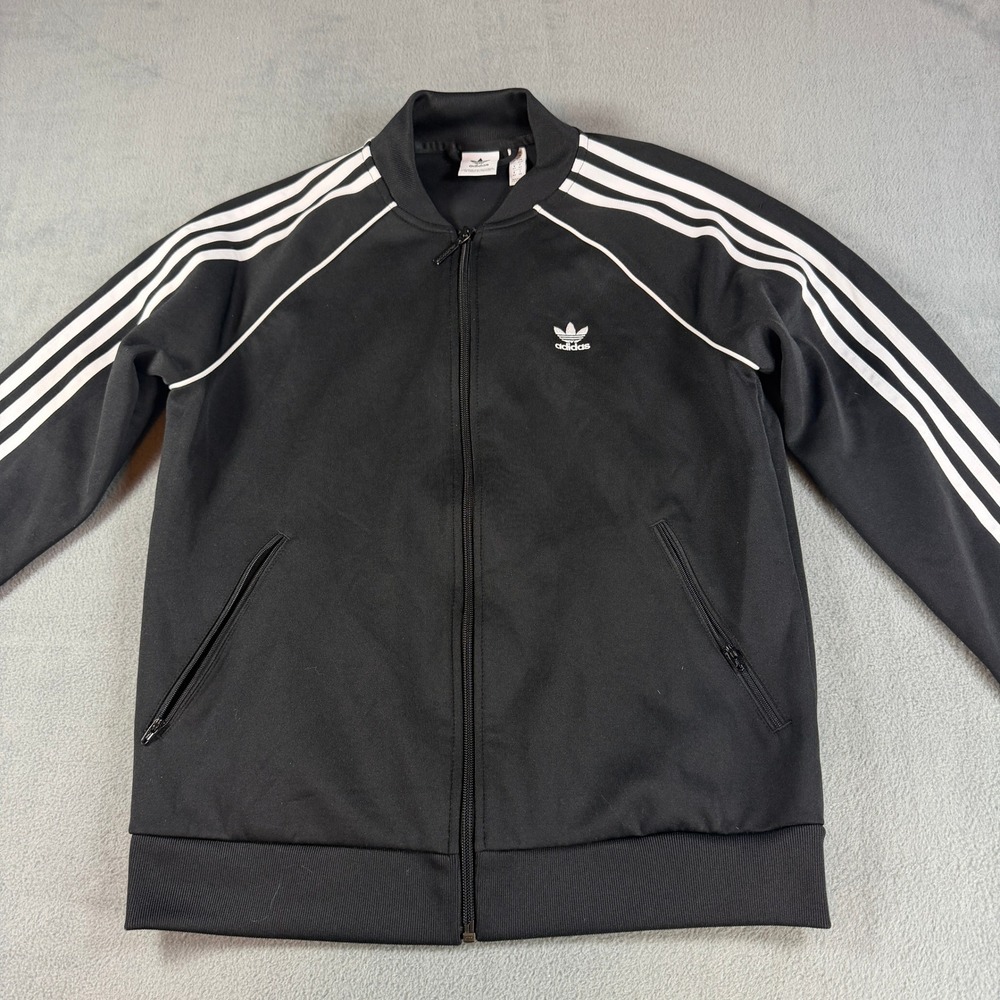 Adidas Originals Superstar Track Jacket Black White Trefoil Mens Medium M